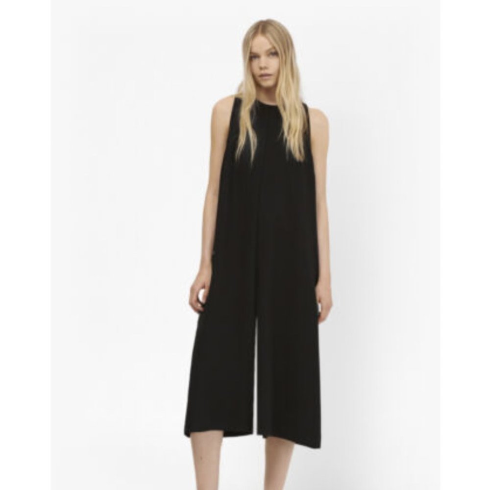 French Connection 'Arrow' Crepe Coulotte Jumpsuit